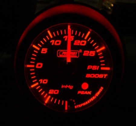 52mm Electrical Boost Gauge with Warning and Peak | Twos R Us